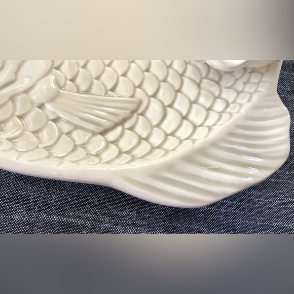 4 Fitz and Floyd Fish Individual Shrimp/Seafood Cocktail With Dip Plates - Picture 6 of 16